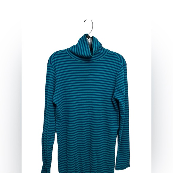 Joe Fresh Teal Striped Midi Dress - Picture 3 of 4